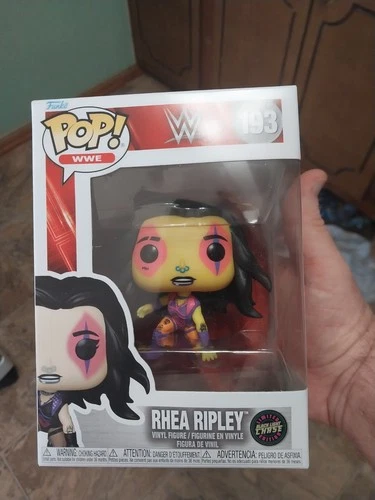 WWE Rhea Ripley WM40 Funko Pop Vinyl Figure #193 Blacklight Glow CHASE