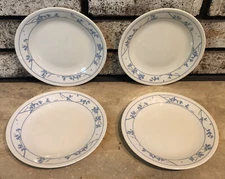 4- Corelle First Of Spring 6-3/4” diam.  Dessert / Bread & Butter Plates vtg USA