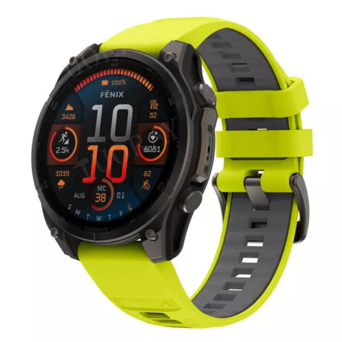 Quick Fit Strap For Garmin Fenix 8 E 7 7X 6 6S 6X 5X 5Plus 3 Silicone Watch Band - Picture 37 of 71