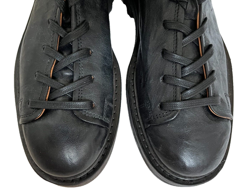 NWOB John Varvatos Trooper Essex Lace To Toe Black Boots, U.S. 8M. Flawless. - Picture 2 of 7