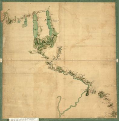 24'' x 24'' 1779 Map Of General Sullivans March Easton To Senaca & Cayuga Count