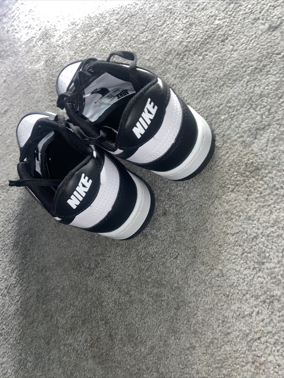 nike shoes black and white price