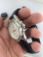 Breitling 38mm A10050 Wings Automatic WindRider Date Chronomat Rubber Leather 22