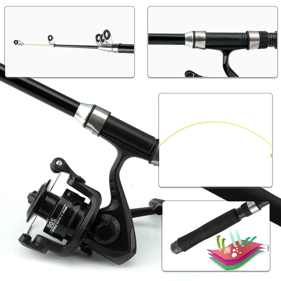1.8M A Set Telescopic Fishing Pole Set Portable Lightweight Comfortable Grip Rod - Image 4 of 4