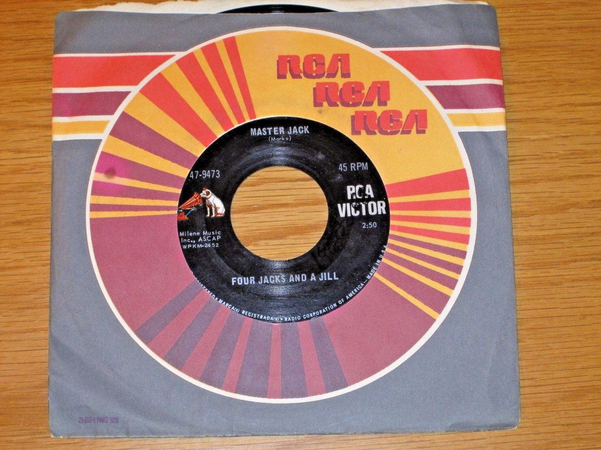 60's ROCK 45 RPM - FOUR JACKS & A JILL - RCA 47-9473 - 
