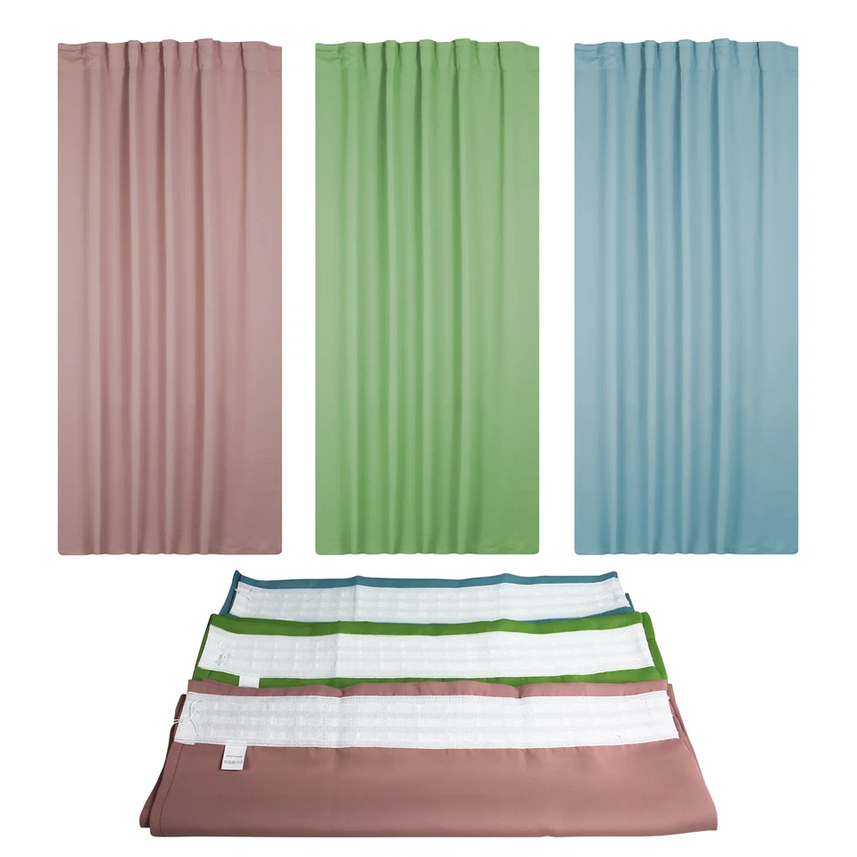 Blackout curtain curling ribbon curtain opaque curtain opaque - Image 2 of 4