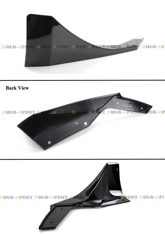Black Rear Bumper Diffuser Kit With Extensions For 2017-2023 Tesla Model 3 2 thumbnail image