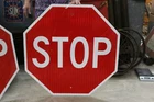 Authentic Vintage Retired 30" STOP Road Street Chevrolet Ford Mopar Gas Oil Sign