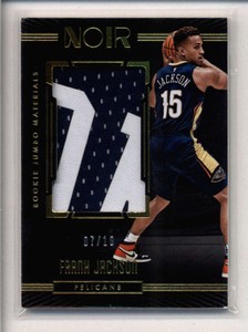 FRANK-JACKSON-2017-18-PANINI-NOIR-GOLD-ROOKIE-USED-WORN-PATCH-07-10-AX1419