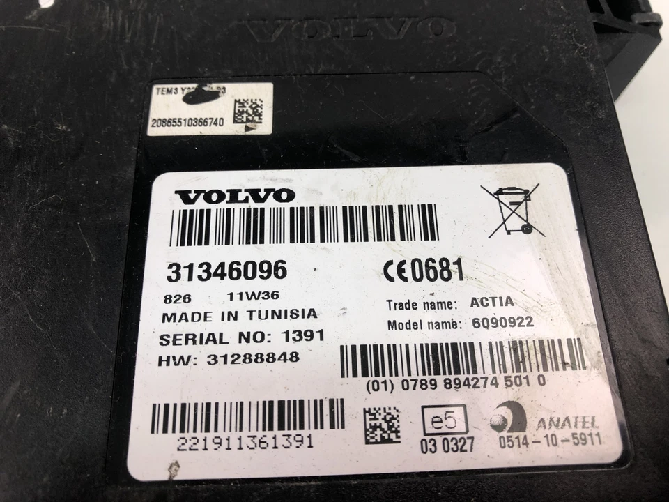 Centralina VOLVO XC70 II 31346096 2011 20346137 - Immagine 2 di 4