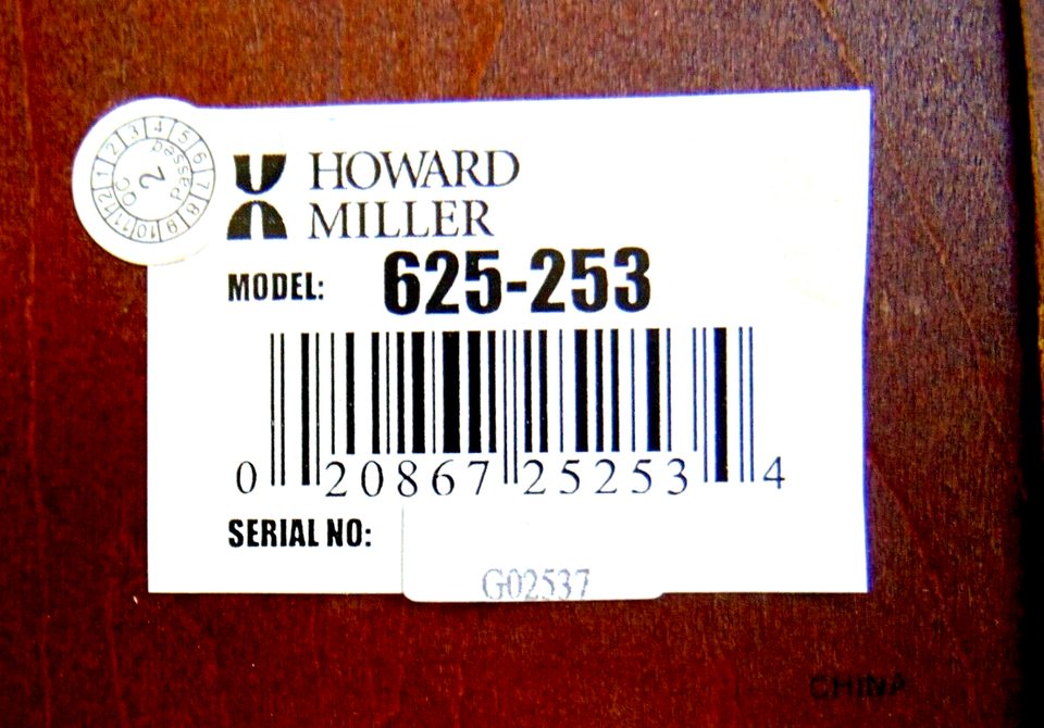 HOWARD MILLER EVERETT 625253 Dual Chime Wall Clock in excellent