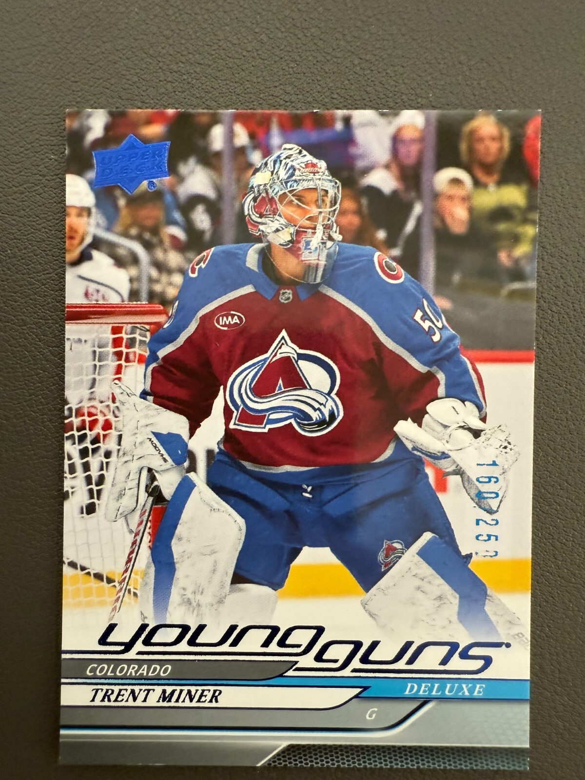 2024-25 UD Extended /250 Deluxe Young Guns #709 Trent Miner ColoradoAvalanche