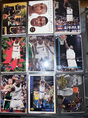 9 Card lot Chris Webber Warriors Wizards 76ers Pistons Michigan Wolverines AL89