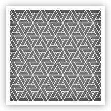 Pattern 30 Stencil - Choose a Size - Laser-Cut Reusable Plastic