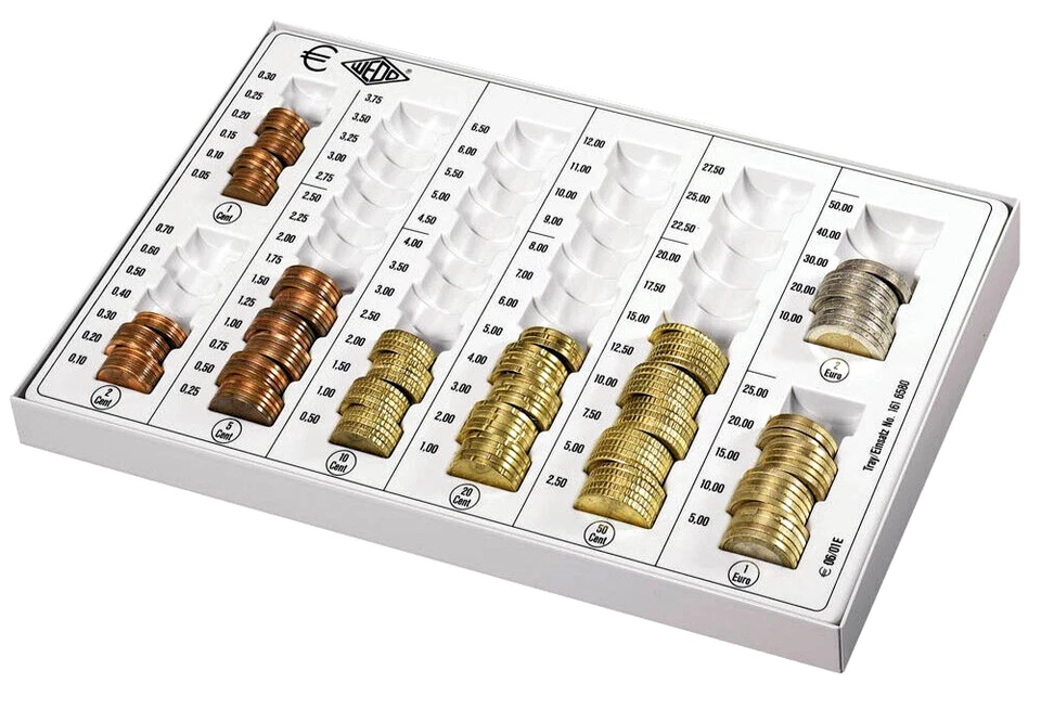 Wedo €uro Geldzählkassette 160758037-Metallgehäuse