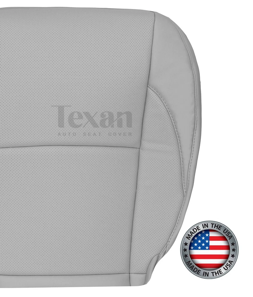 Driver Bottom Perforated Leather Seat Cover Gray For 2007 2008 2009 Lexus ES350 - Image 3 of 4