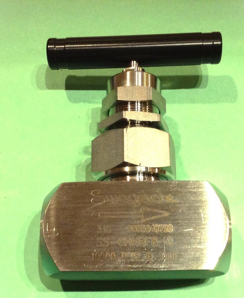 SWAGELOK SS-6HNBF8 1/2” Válvula Acero Inoxidable Alta Presión 10.000 PSI Aguja Capó NUEVO Foto 2 de 4