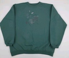 Vintage Y2k Nature Inspiration Multicolor Flower Outdoor Scenic Print Sweatshirt