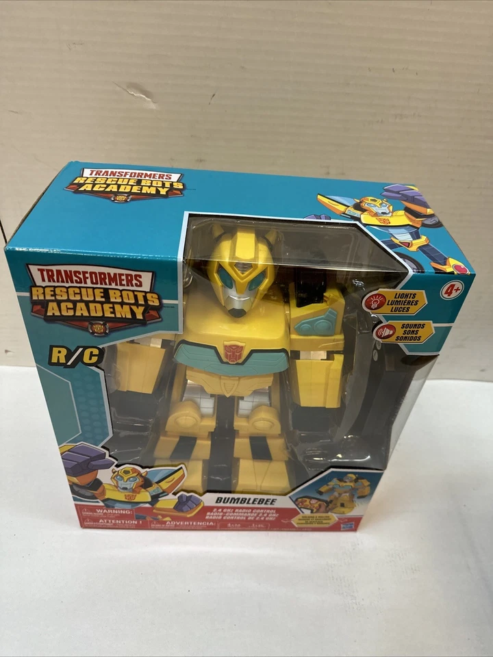 Hasbro: Transformers Rescue Bots Academy: Bumblebee RC Robot -  12" Walking - Image 3 of 4