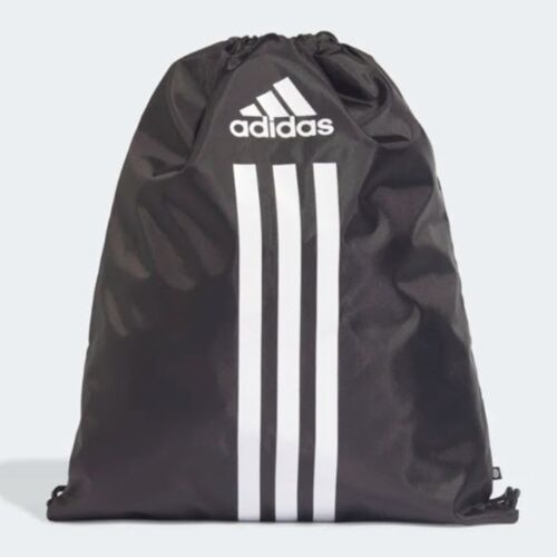 Adidas Power GYM SACK Shoes Bag Black White Football Soccer Bags Sports HG0339 - Picture 1 of 4