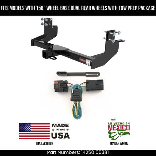 For 02-06 Sprinter Trailer Hitch w/ 4 Pin Wiring Fit 158