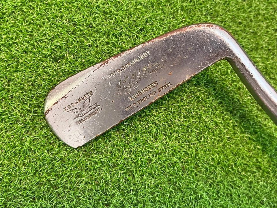 WRIGHT & DITSON KRO-FLITE PUTTER (Sept 13, 1927) Hickory Wood Shaft Right Handed - Image 2 of 4