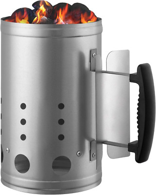 Charcoal Starters Rapidfire Barbecue Chimney Starter,Thickened Steel Charcoal Bu