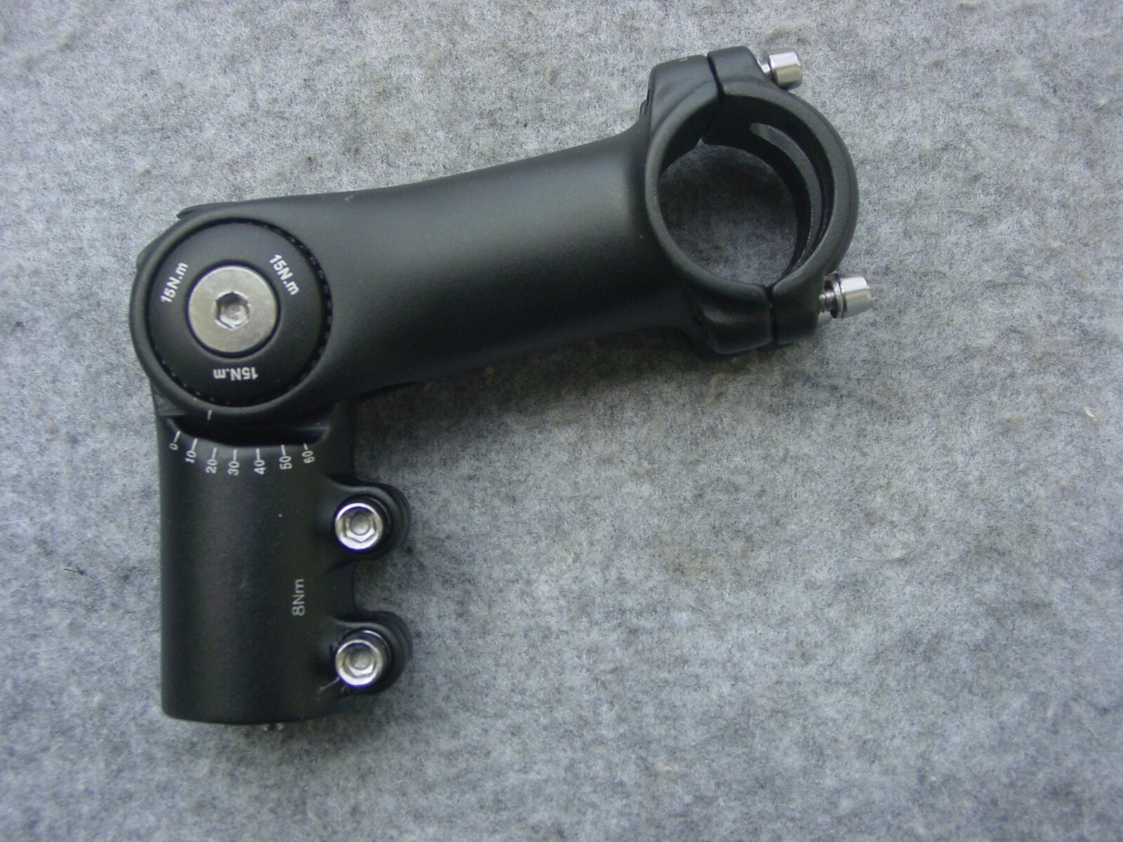 Adjustable Stem 90 mm for 1.1/8 Inch Ahead Fork Black 31.8 H