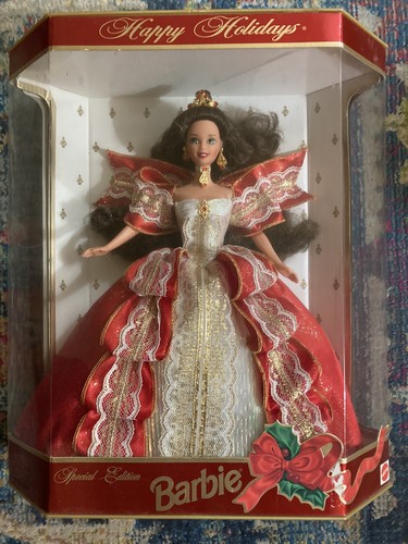 Poupée Barbie Happy Holidays 1997 - Édition Joyeux Noël, Poupée Brune, Mattel