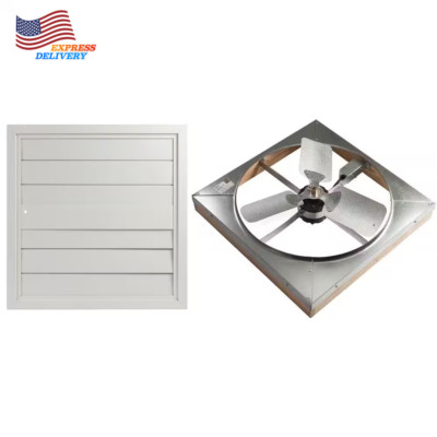 Whole House Fan Master Flow 4500 CFM 24 in Direct Drive With Shutter 2 Speed