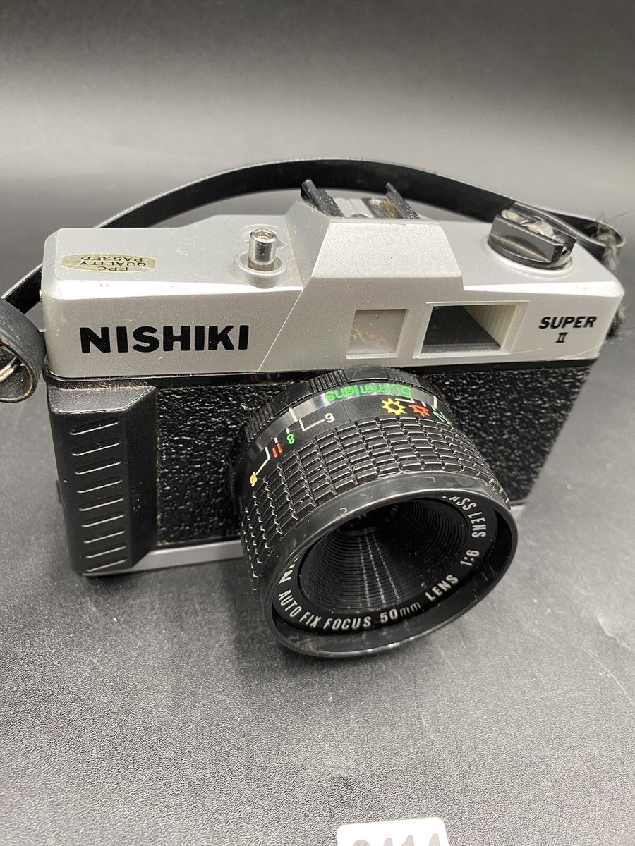 Nishiki Super II 35mm Film Camera Auto Fixed Focus 50mm Optical