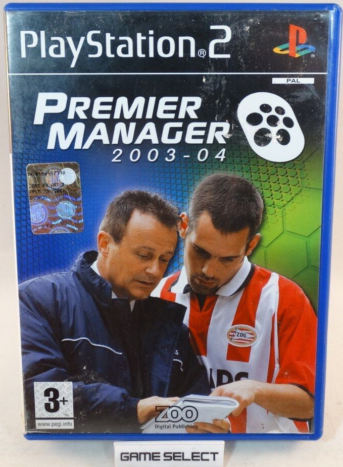Premier Manager 2003-04 Sony PS2 Playstation 2 Pal Eu Eur - Complet