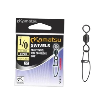 KAMATSU K-236 CRANE SWIVEL WITH CROSSLOCK SNAP, WIRBEL MIT KARABINER, Gr.1/0