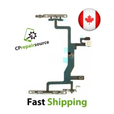 iPhone 6S On/Off Power Button Volume Mute Switc Flash Flex Cable Metal Plate