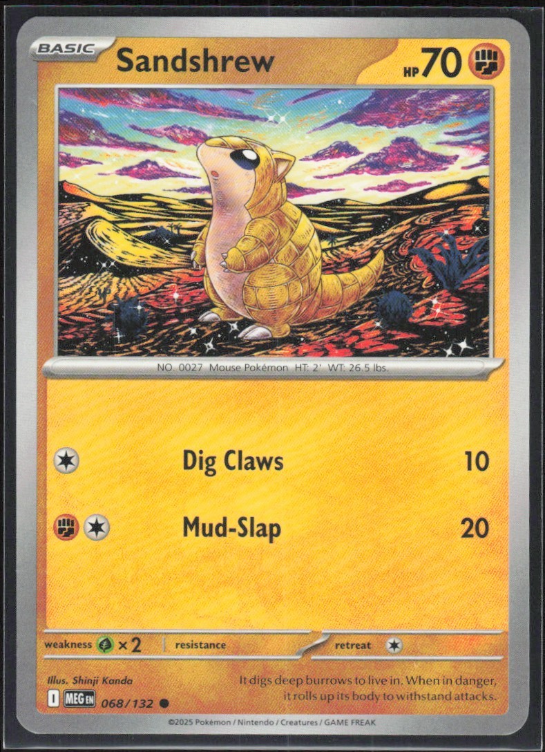 2025 Mega Evolution Series - Mega Evolution Sandshrew Common #68