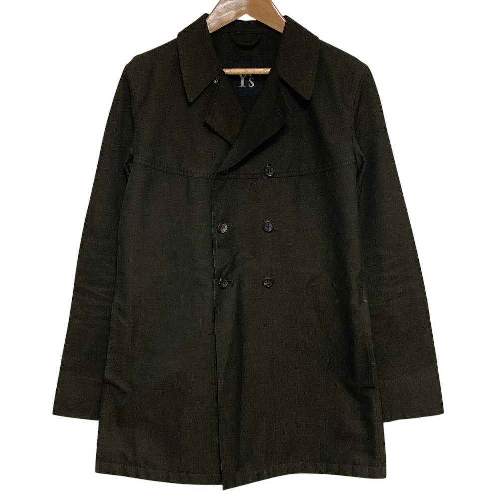 ジャケット・アウター Y's for men Double-breasted Chester coat Y's Yohji Yamamoto Double-breasted Jacket, Size M, Dark Brown