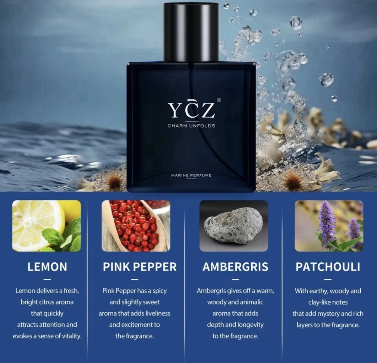 香水(女性用) Cologne Collection +1 香水(女性用) Cologne Collection +1 Y C Z Charm Unfolds Marine