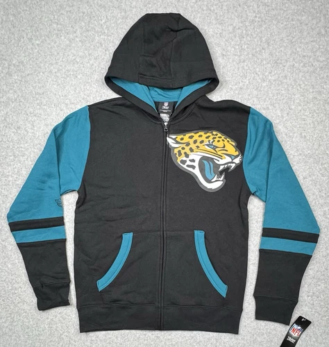 VETEMENTS Nuovo con etichetta! Felpa con cappuccio e zip intera Jacksonville Jaguars YOUTH NFL taglia XL (18 20)