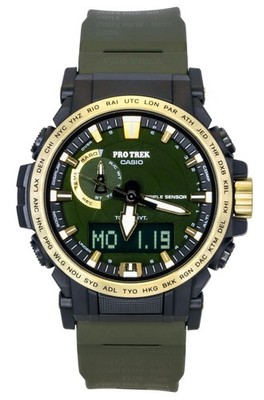 Casio Pro Trek Analog Digital Green Dial Solar Sports Men's Watch PRW-61ANS-3