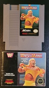 NES WWF WrestleMania (Nintendo Entertainment System, 1988) con manuale + custodia blu