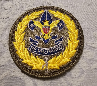 1960s Assistant District Commissioner Rolled Edge Adult GRN Bdr (MA589)