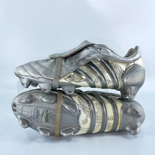 Botines de fútbol/fútbol Adidas Predator Pulse SG D.Beckham US9 UK8.5 plateados para hombre