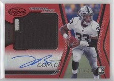 2020 Certified Freshman Fabric Signatures Mirror Red Lynn Bowden Jr Auto 0a3