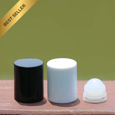 2Pcs Brown 30ml Glass Essential Oil Roller Bottles Refillable Roll on 1
