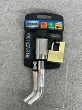 Reese 7006100 Chrome Receiver Pin & Coupler Tongue Combo Lock w 2 Keys