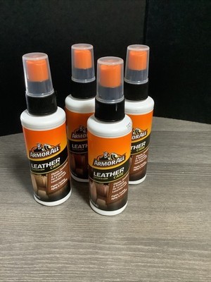4 Armor All LEATHER CARE Spray Sprays Cleans, Conditions & Protects 4 FL oz. NEW