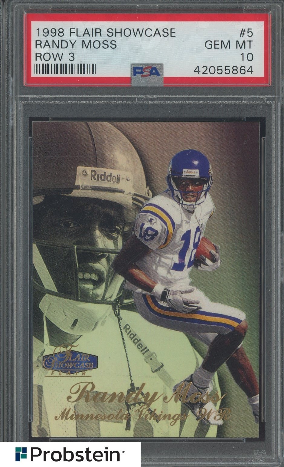 Randy Moss Flair Showcase #5 Row 3