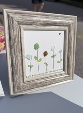 5X5 Sea Glass Art