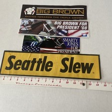 vintage horse racing bumper sticker 4