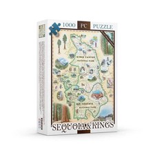Xplorer Maps PZMCB SKCNP Sequoia & Kings Canyon National Park Map Jigsaw Puzz...